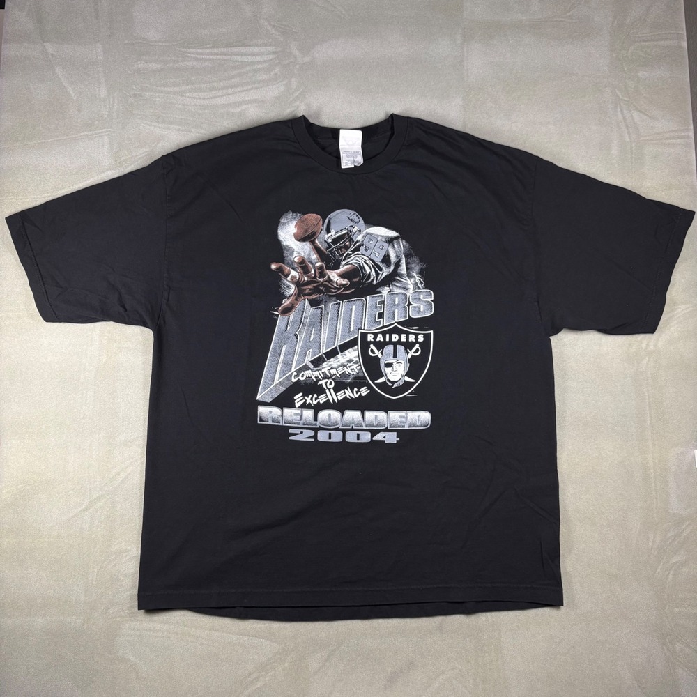 Alstyle Oakland Raiders Warren Sapp 99 T-Shirt Mens 3XL Black‎ 2004 Reloaded NFL